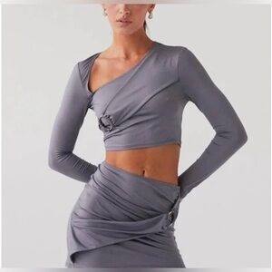 PEPPERMAYO Asymmetrical Top and Skirt Set